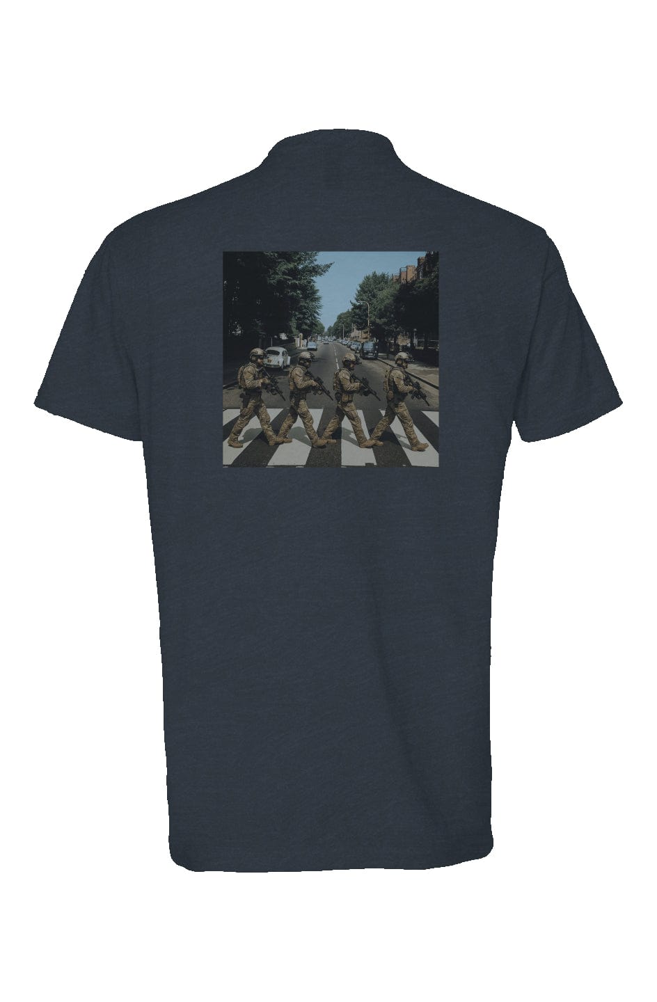 Bea - People walking across a road - On back