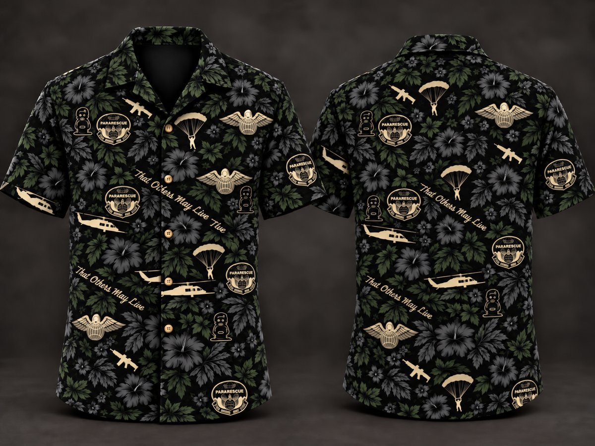 Limited TOML Aloha Shirt - Black / Ivory