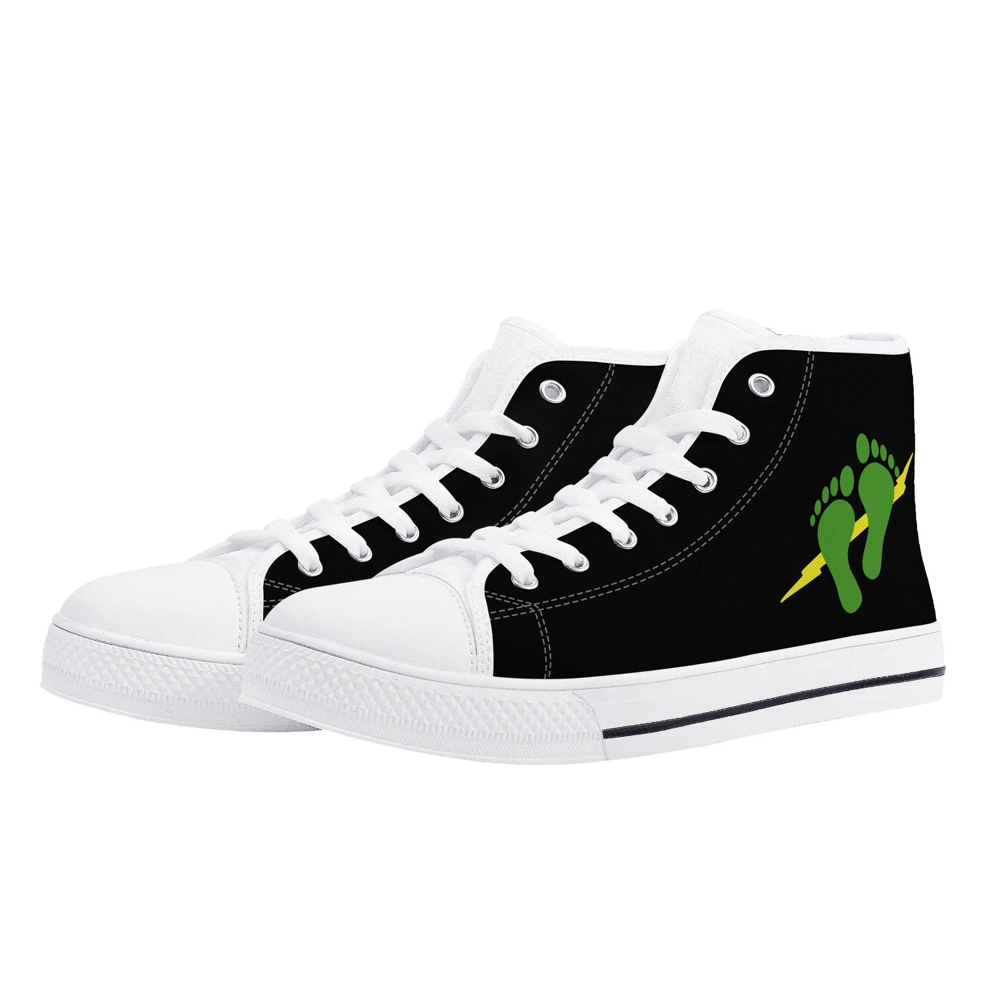 Mens Rubber High Top Canvas Shoes White US14 (EU48)