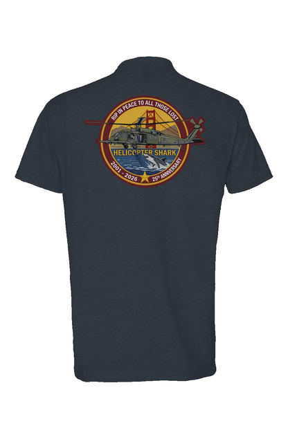Helicopter Shark 25th Anniversary Memorial Shirt