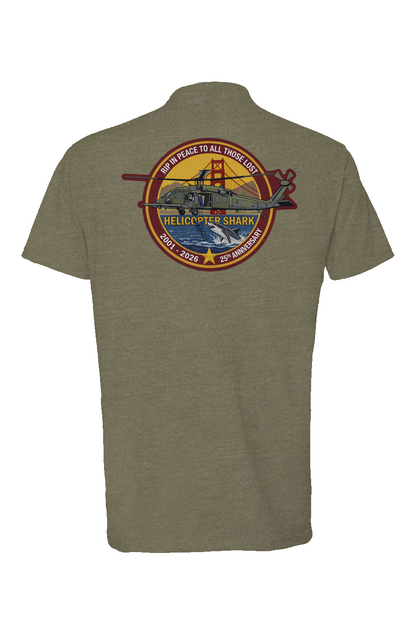 Helicopter Shark 25th Anniversary Memorial Shirt
