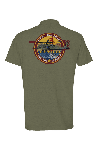 Helicopter Shark 25th Anniversary Memorial Shirt