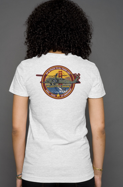 Helicopter Shark 25th Anniversary Memorial Shirt